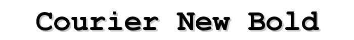 Courier New Bold font